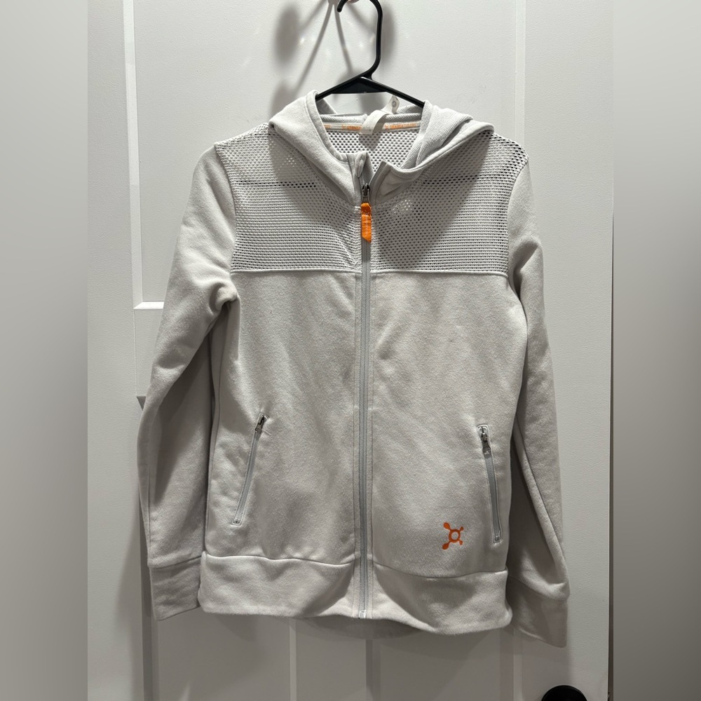 Orangetheory Gray and Orange Mesh Jacket